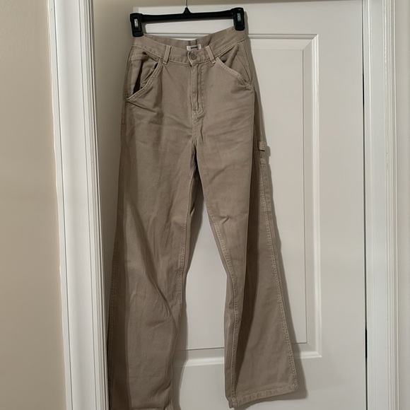 Size 00 wide leg beige denim pants from GARAGE - Picture 6 of 6